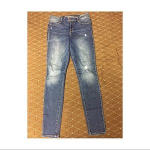 Only Navy size 6 Long Rockstar Mid-rise